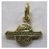 .9 Gram 14KT Gold Stewart and Stevenson Charm
