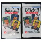 TWO (2) 1992 Baseball Enquirer Unopened Packs