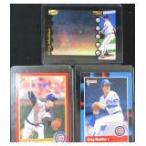 Three (3) Greg Maddux Baseball Cards