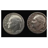 $12.16 Melt Value 1-12-26: (2) Silver Roosevelt