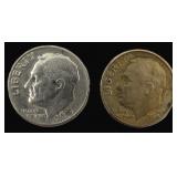$12.16 Melt Value 1-12-26: (2) Silver Roosevelt