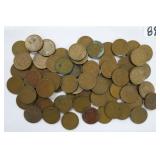 Approx. Sixty (60) Wheat Cents, unsearched