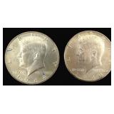 $60.86 Melt Value: (2) Silver 1964-D Kennedy Half