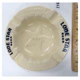 6" Ceramic Lone Star Beer Ash Tray