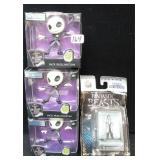 (3) Jack Skellington Metal Figs