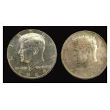 $60.86 Melt Value: (2) Silver 1964-D Kennedy Half