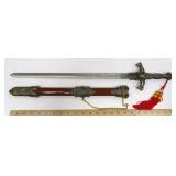 Pick Up Only: 25" Sword with Short Scabbard