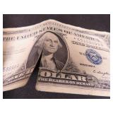 Torn 1957A $1 Silver Certificate