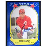 Tom Seaver Signed Baseball Card, JSA COA