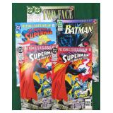 Six (6) DC Comics in.c Superman and Batman