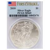 2010 American Silver Eagle PCGS MS69 F.S.
