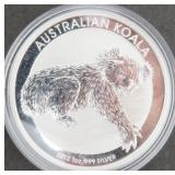 $94.31 Melt 1-19-26: 2012 Australia Silver Koala