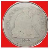 1877-S Silver Seated Quarter
