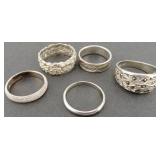 14.1 Grams Sterling Silver Rings, Estate Find