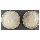 $75.84 Melt Value: TWO (2) Silver Germany 1936