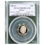 $6.86 Melt 1-19-26: 2003-S Proof Silver Dime PCGS