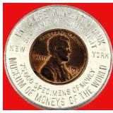 Chase Manhattan Bank Museum of Moneys Lucky Penny