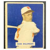 1949 Bowman Bob Dillinger Baseball Card