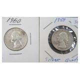 $34.64 Melt Value 1-19-26: (2) Silver Quarters