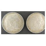 $75.84 Melt Value: TWO (2) Silver Germany 1936