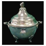 NO SHIP: Cover Serving Dish, 5.84% Silver with