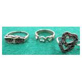 8.1 Grams Sterling Silver Rings