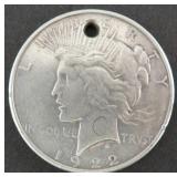 $72.98 Melt 1-19-26: 1922-S Silver Peace Dollar