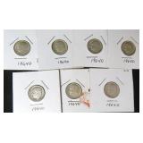 Seven (7) Silver Dimes, $53.76 Melt Value