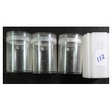 Four (4) USED Coin Tubes