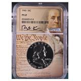1963 Silver Franklin Half Dollar NGC PF67 $95 NGC