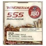 555 Rounds .22LR Winchester Anniv. Box 1866-2016