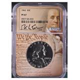 1962 Silver Franklin Half Dollar NGC PF67 $95 NGC