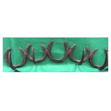 NO SHIP: Lucky Horse Shoe Iron Hat Rack