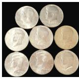 Clad Kennedy Half Dollars, $4 Face