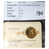 Gold Plated Sterling Silver, 7 Grams