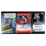 Three (3) Zach Edey SIGNED ROOKIE CARDS !