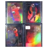 Four (4) 2021 Metal Universe Tiger Woods Cards