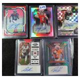 Five (5) Signed Football Rookie Cards