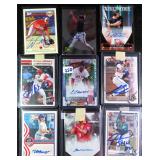 Nine (9) Signed Baseball Cards incl. (RCs)