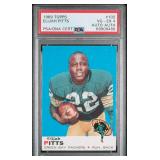 SIGNED 1969 TOPPS #102 ELIJAH PITTS PSA Authentic