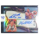 #34/49 Dual Signed Karl Malone & John Stockton