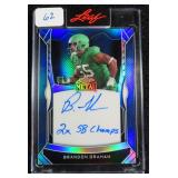 #40/100 SIGNED Brandon Graham Leaf Football Card