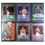 SIX (6) Signed Basketball Cards incl. (RCs)