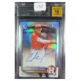 #468/499 Caden Powell SIGNED (RC) Beckett 8.5/10