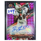 Jason Taylor Signed Resurgence Football Card, HOF