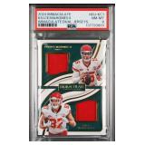#19/49 POP 1/2 Kelce/Mahomes Dual Jersey PSA 8