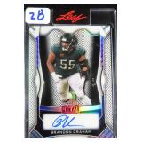 #8/49 SIGNED Brandon Graham Leaf Football Card