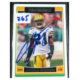 Charles Woodson SIGNED Packers Card, HOF