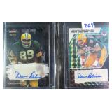 #12/25 and #25/25 Dave Robinson Signed Packers