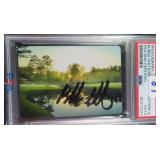 BUBBA WATSON SIGNED Card, PSA Authentic